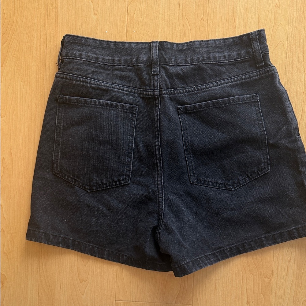 Lulus Embellished Black Denim Shorts - Picture 3 of 3
